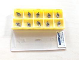 Wendeplatten 10x Neu DCMT070204 für Drehbank / CNC