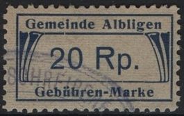 20 Rp. Fiskalmarke von ALBLIGEN