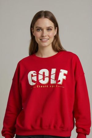 Rotes GOLF Classic Sport Sweatshirt - Größe XL