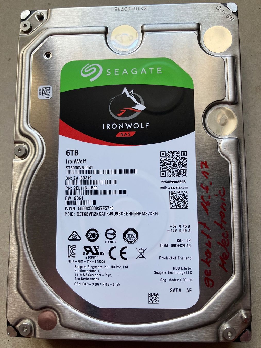 Seagate Dischi rigidi: 6TB HDD IronWolf (1) – Usato da Brunnen venduto da Obw16