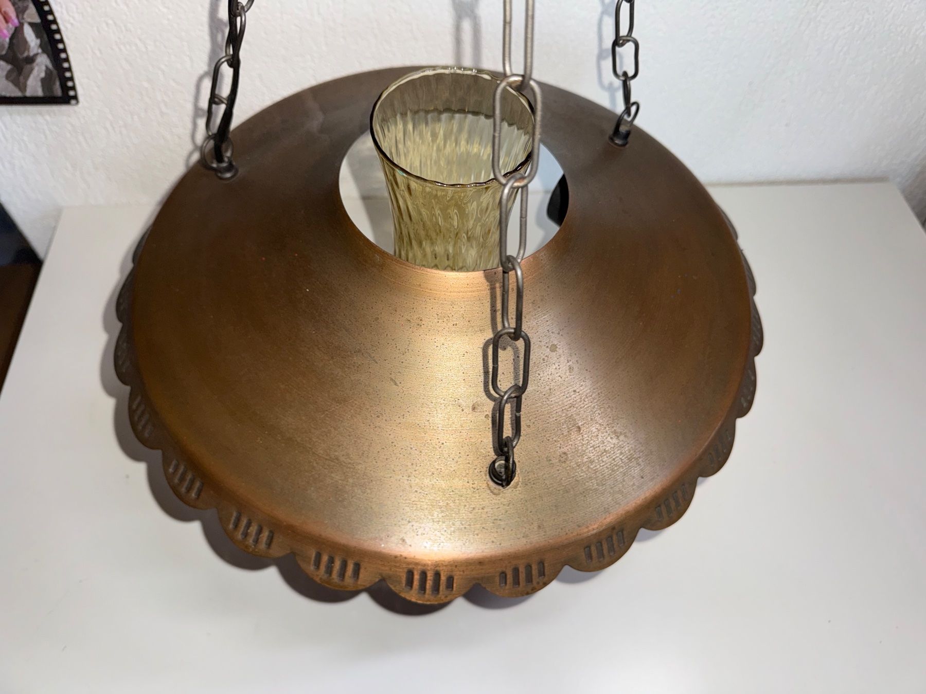 Lampadari & plafoniere: Antike Hängelampe, geschmiedeter Lampenschirm – Usato da Grosswangen venduto da Second_hand_paradise 3