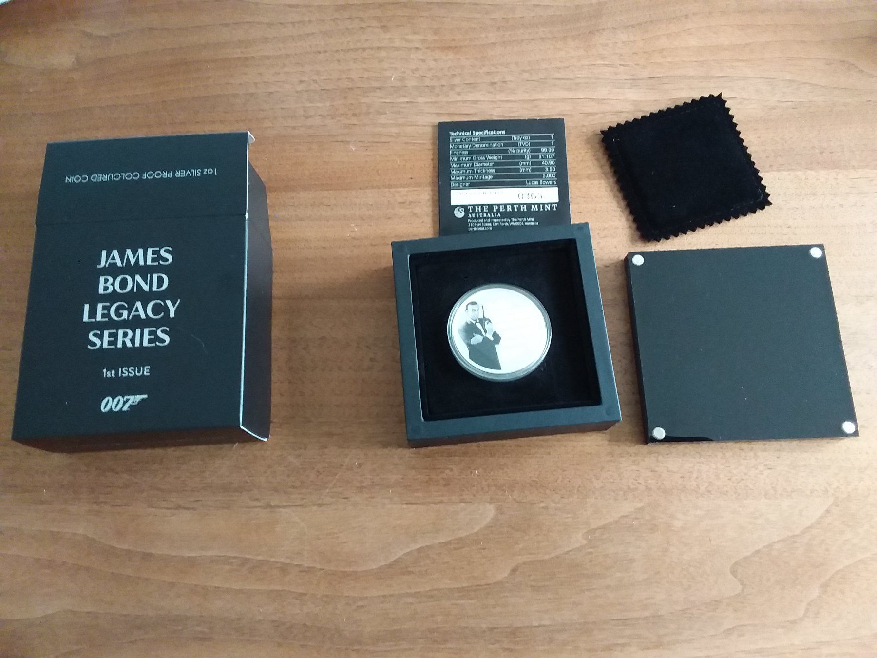 Tutti le monete: Silber JAMES BOND LEGACY SERIES 1 st ISSUE – Nuovo e nell'imballaggio originale da Schwyz venduto da Trofana 4