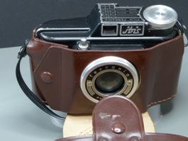 Ferrania IBIS Analoge vintage Kamera + Echtlederköcher