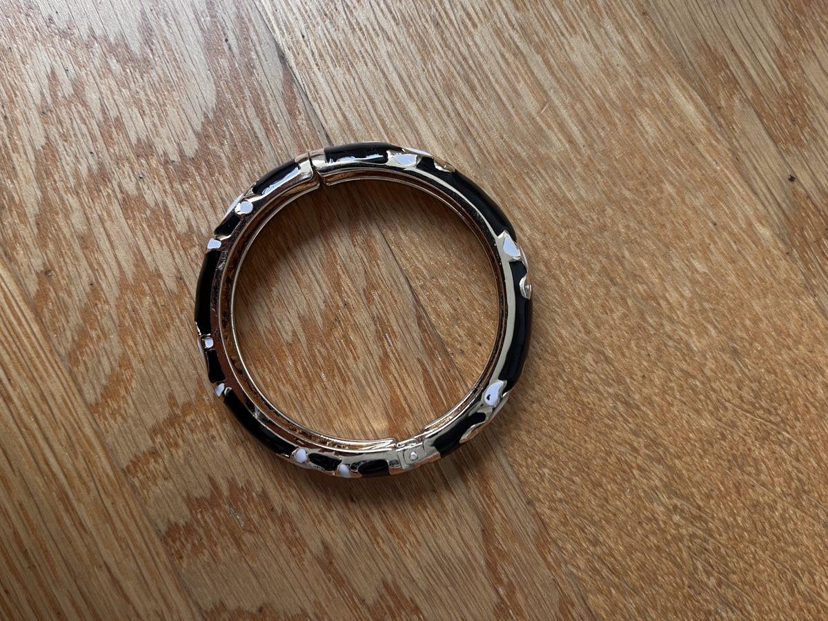 Bracciali & Braccialetti: Schicker Emaille Armreif Schwarz Gold Weiss – Usato da Zürich venduto da a.b.2025 1