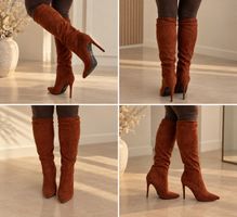 STEVE MADDEN Overknee Stiefel Gr. 38 – Braun – NEU 