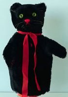 Kasperlitheater Schwarze Katze Alte Handpuppe