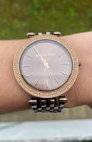 Michael Kors Damenuhr, braun mit Strass - neuwertig!