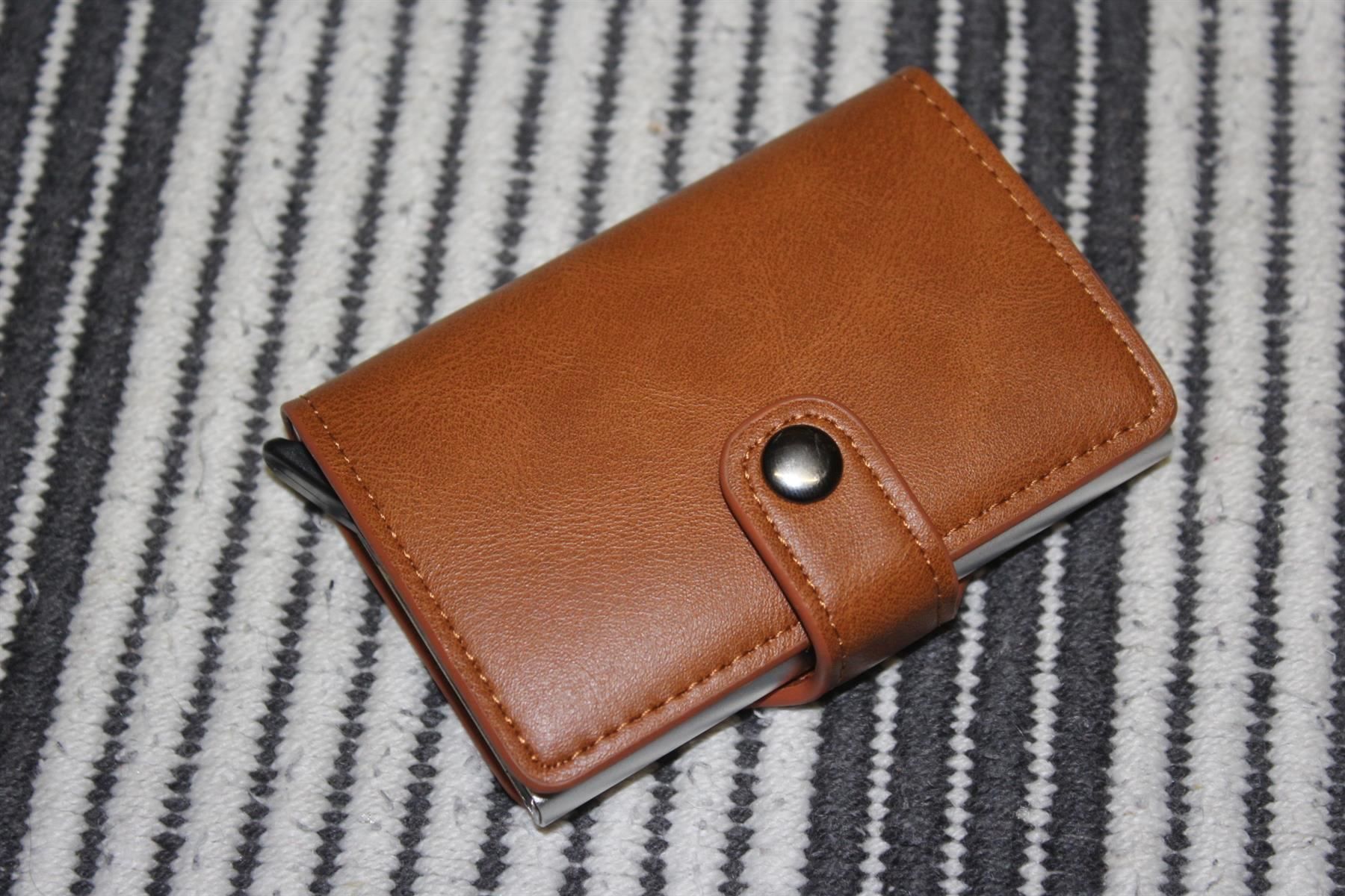 Portafogli: Dunkel Braun RFID Block Leder Karte etui – Nuovo (secondo la descrizione) da Kirchdorf AG venduto da Aarereussshop 7
