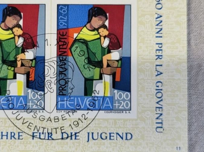 Tutti i francobolli: (90)   Pro Juventute 1962 mit ET-Stempel – Usato da Schwarzhäusern venduto da Inot3 3