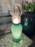 Grosse Murano Glas Tischlampe, C. Nason, Mazzega, 70er, 65cm