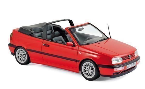 Volkswagen Modellini d'auto: VW GOLF III CABRIO 1995 ROT 1:18 NOREV – Nuovo e nell'imballaggio originale da Suhr venduto da Moebelsiralfred