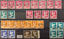 Timbres suisses 1932 Colombe et épée cassée