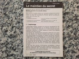 Le maintien du secret