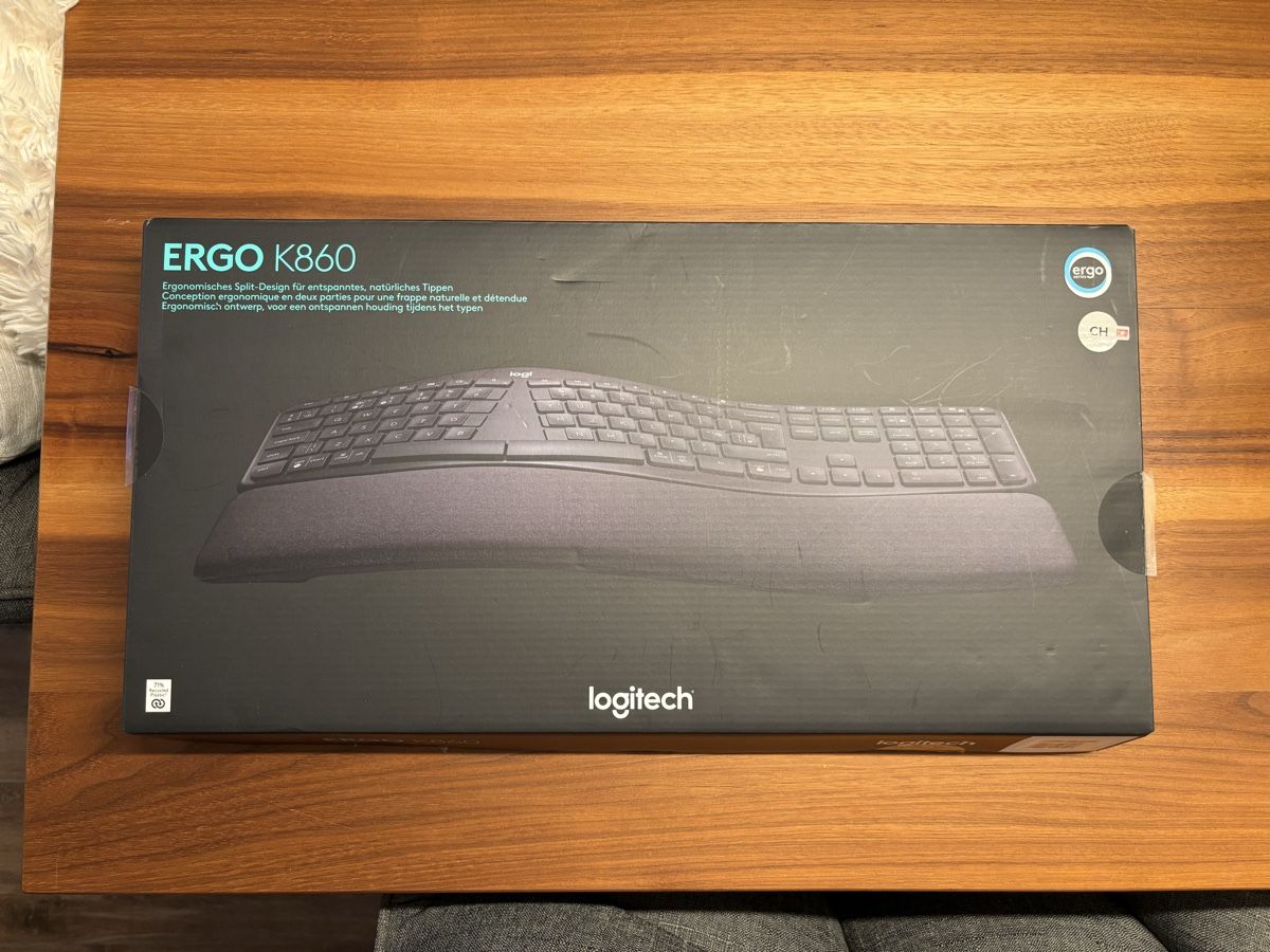 Logitech Tastiere: Logitech ERGO K860 Tastatur, kabellos – Usato da Zürich venduto da matt.messerli 2