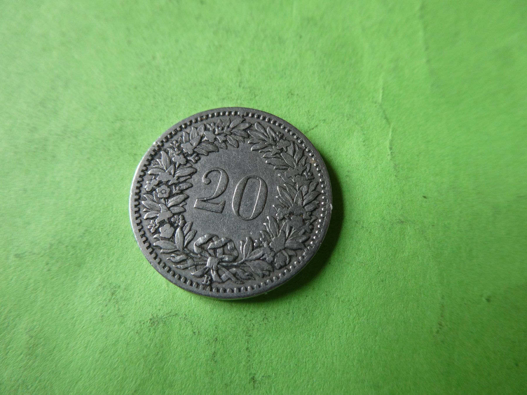 Alle Münzen: Schweiz 1897, 20 Rappen – Neu (gemäss Beschreibung) aus Hinterforst von Rohusri 1