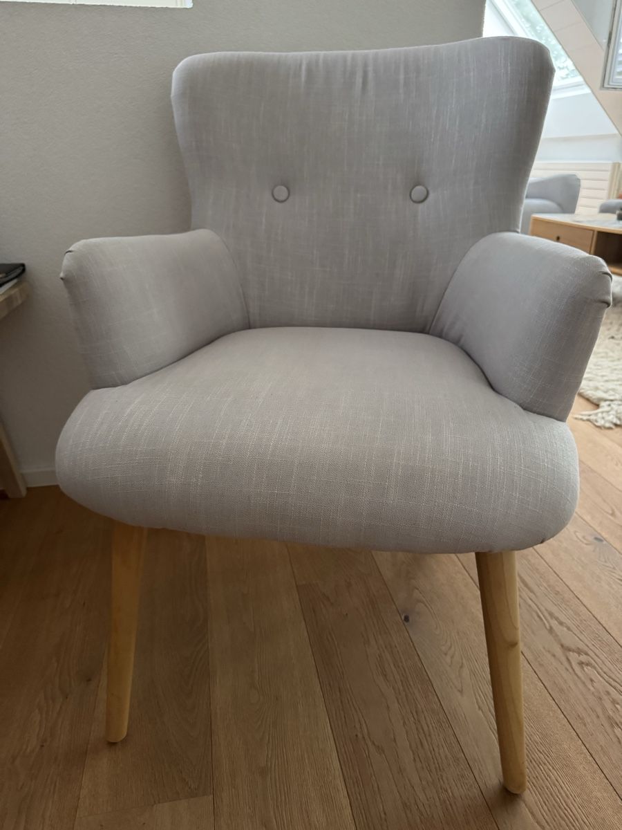 Sessel: Sessel, grauer Stoff – Neu (gemäss Beschreibung) aus Binningen von Caudiamima