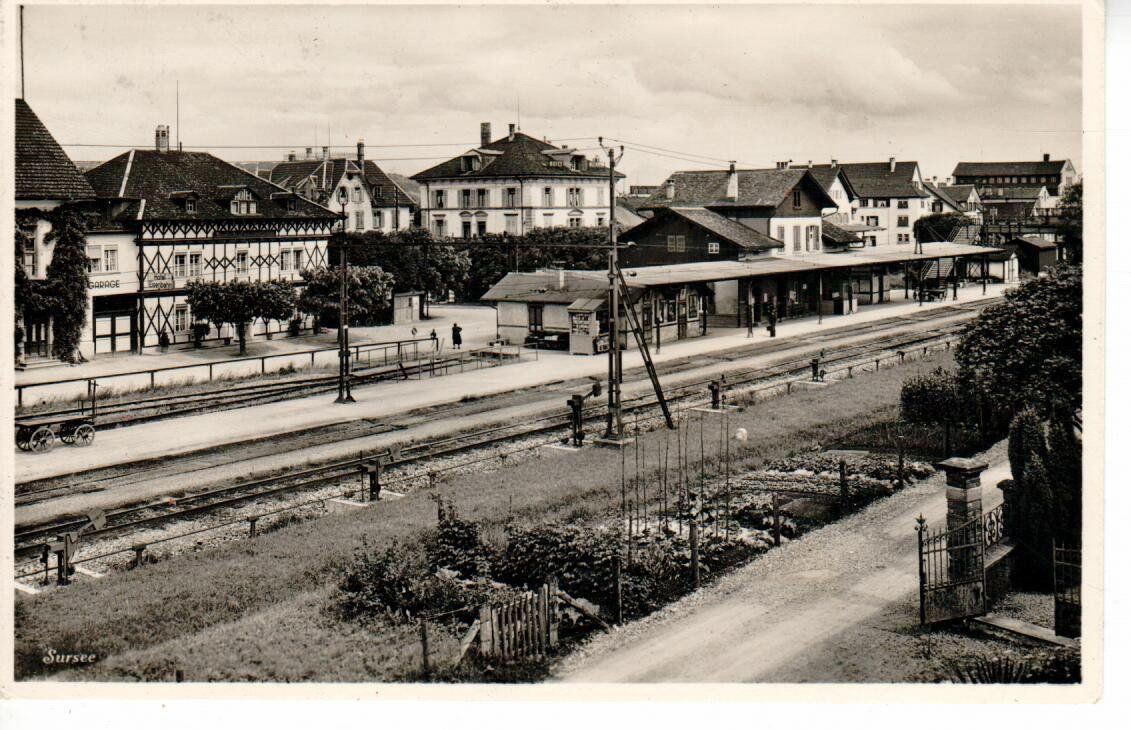 Cartoline postali: Sursee Bahnhof 1937 – Usato da Wolhusen venduto da Curver9