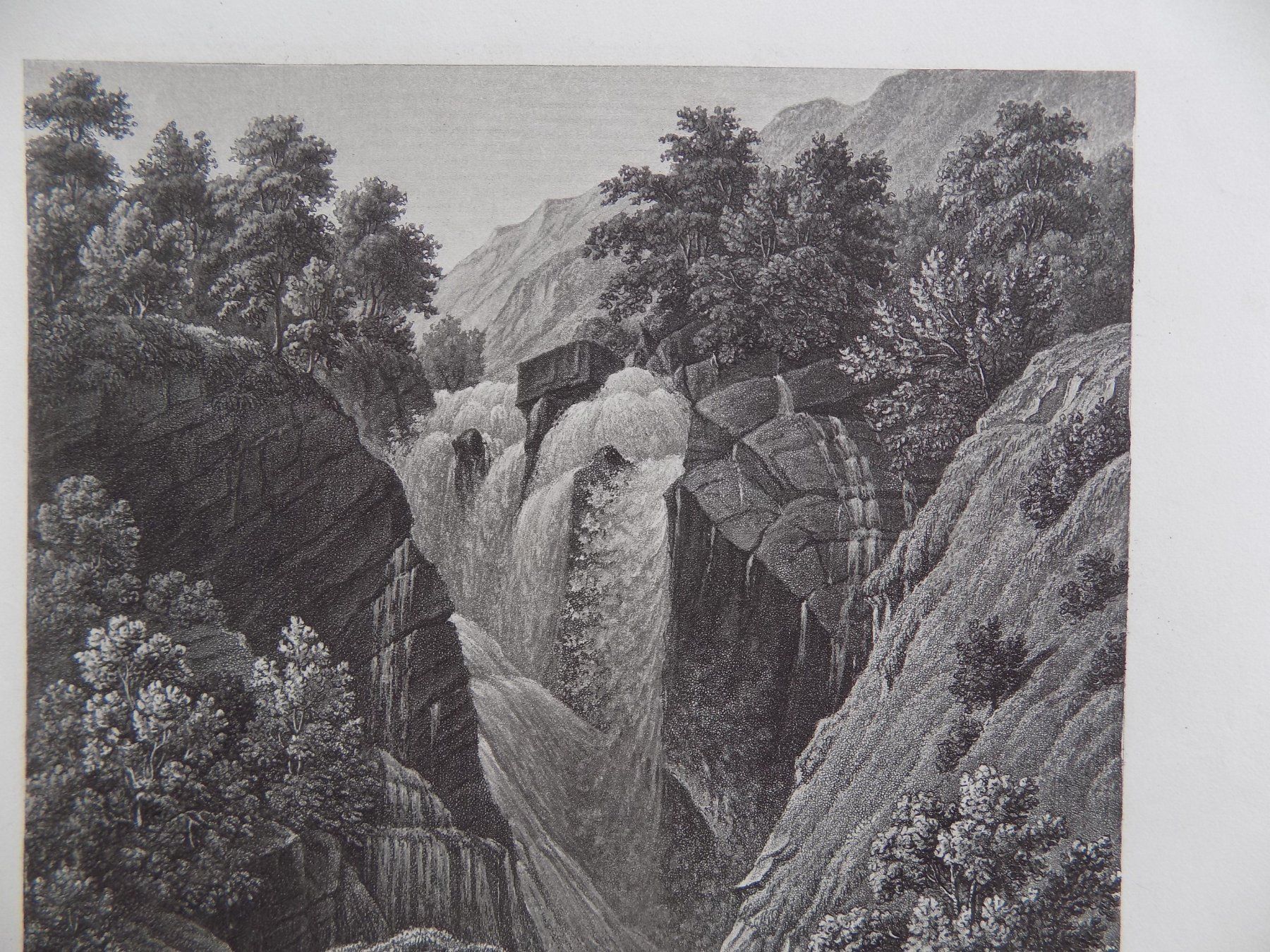 Gravures: Unterer Reichenbachfall Schattenhalb – D'occasion à Risch par Rischli15 6