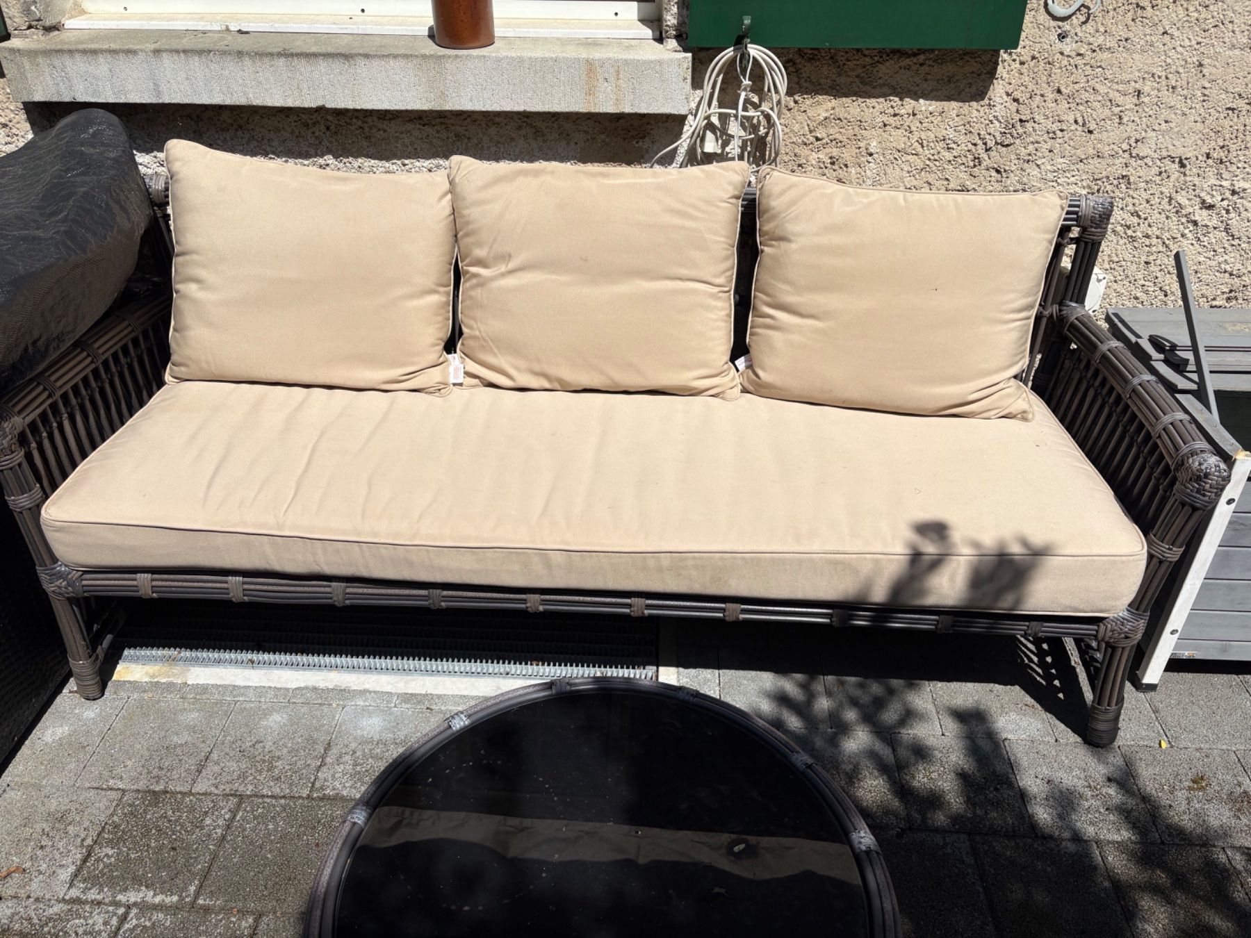 Divani: Garten Sitzgruppe Polyrattan 4-teilig Sofagruppe guter Zu... – Usato da St.Gallen venduto da Bigdisch 3