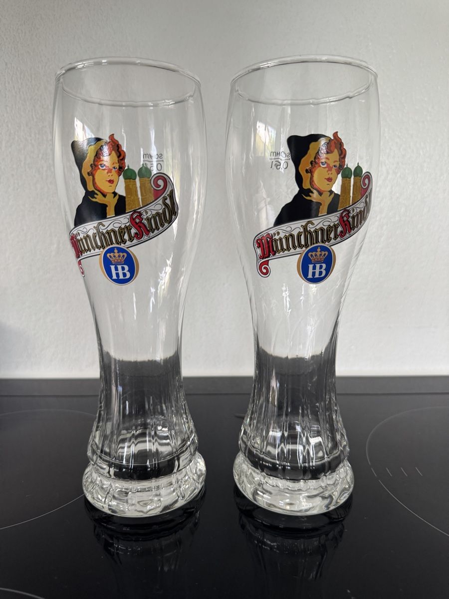 Bicchieri: 2 Biergläser Münchner Kindl – Usato da Bachenbülach venduto da photomoments