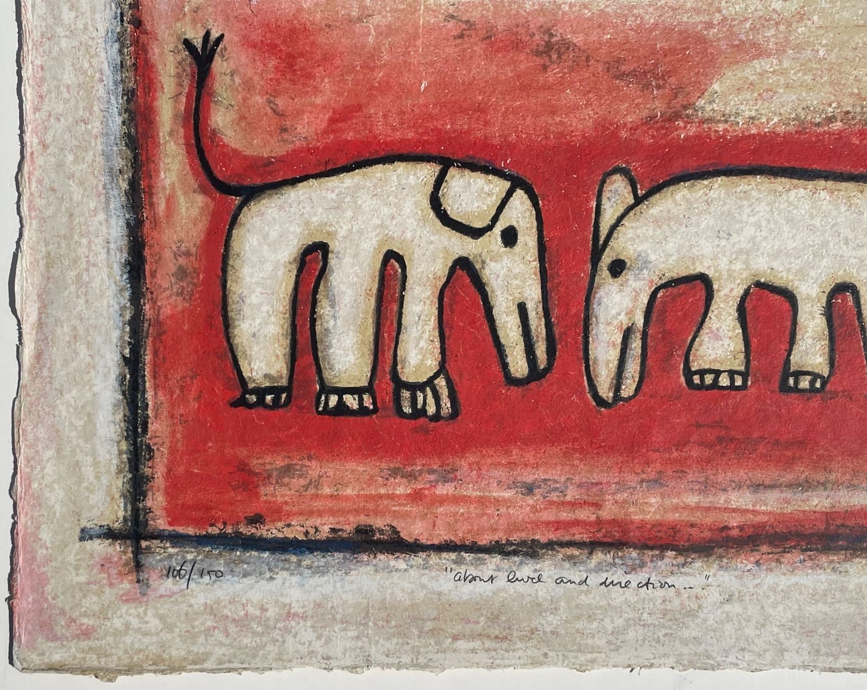 Gemälde: HANS INNEMEE (1951) Lithographie Handsigniert – Gebraucht aus Basel von PAUL_ART 6