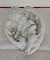 Schlafender Engel👼in🪽Flügel🪽eingehüllt-süsse Deko 12x14cm
