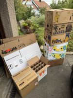 Diverse Umzugskartons und Bananenschachteln gebraucht