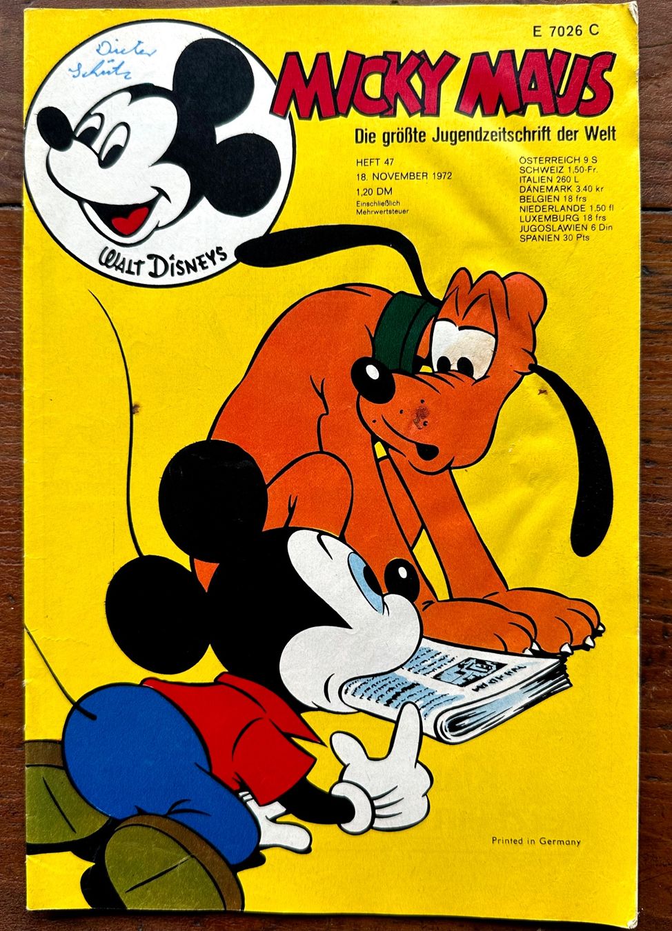 Fumetti: Micky Maus Nr. 47   18.11.1972, hunderte Comics ab 1.- – Usato da Seltisberg venduto da quadartswiss