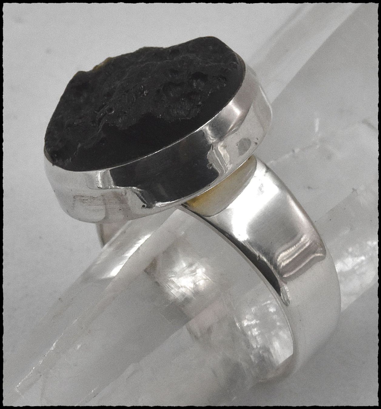 Anelli: ♛ Grosser Tektit 925 Silberring – Nuovo e nell'imballaggio originale da Oberglatt ZH venduto da hot_j8d9 2