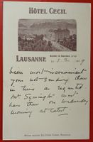 Lausanne 1909 - Hotel Cecil