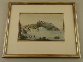 RHEINFALL, AQUARELL, 19. JAHRHUNDERT