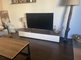TV Möbel braun/weiss