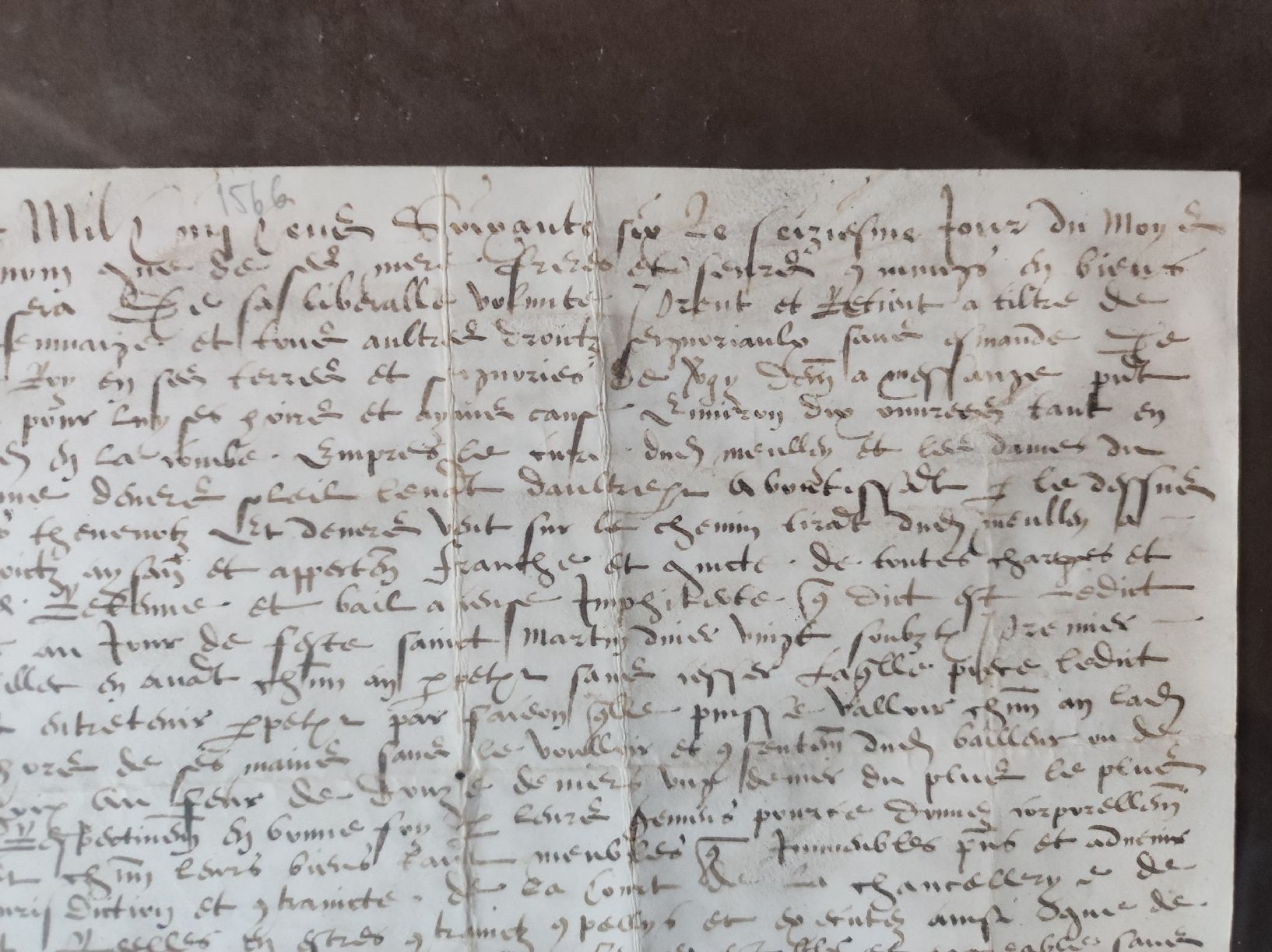 Dokumente: MANUSKRIPTE - MITTELALTER 1566 – Gebraucht aus Goldach von Gaip 6