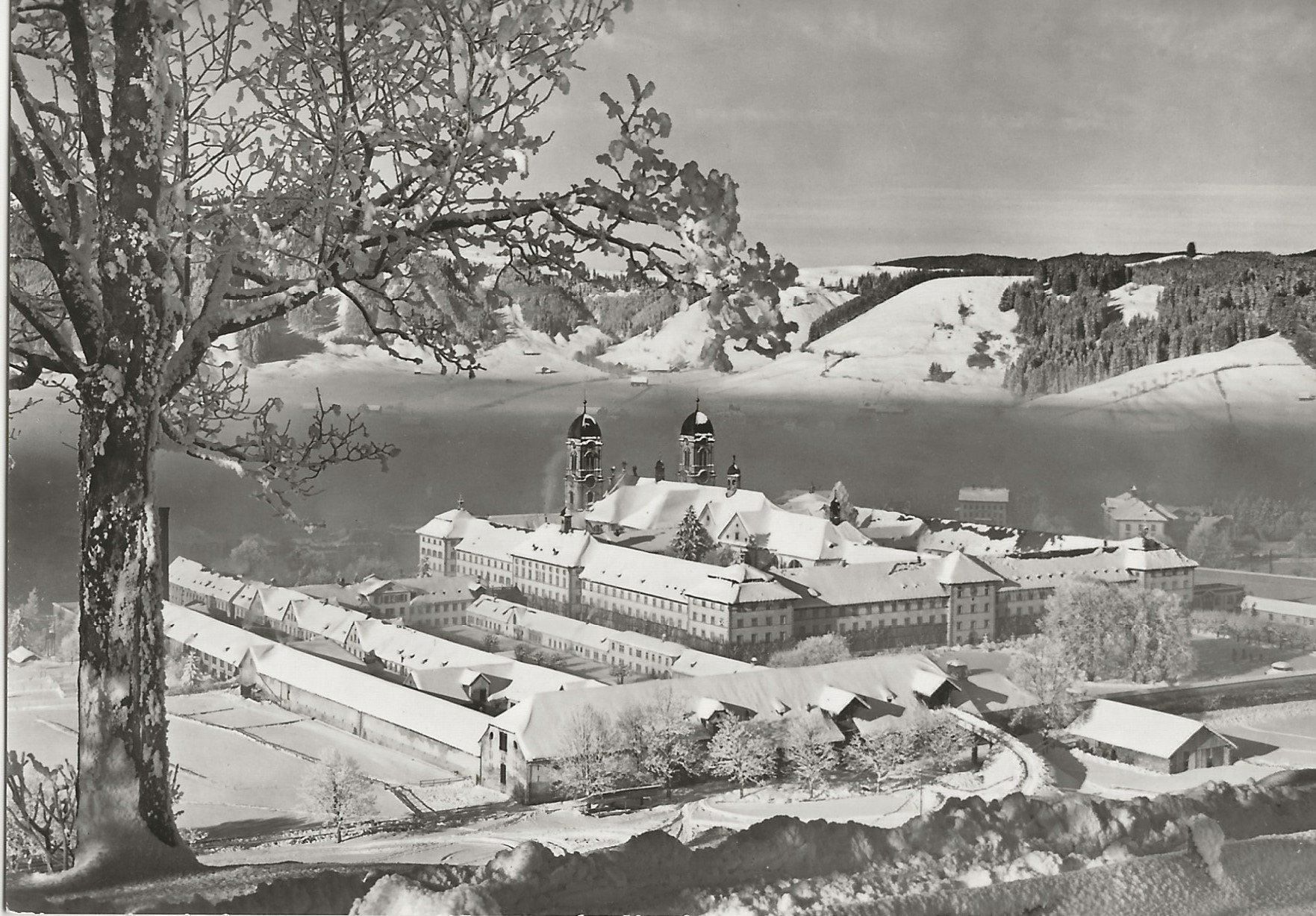 Ansichtskarten: Einsiedeln im Winterkleid – Gebraucht aus Frauenfeld von Merk52