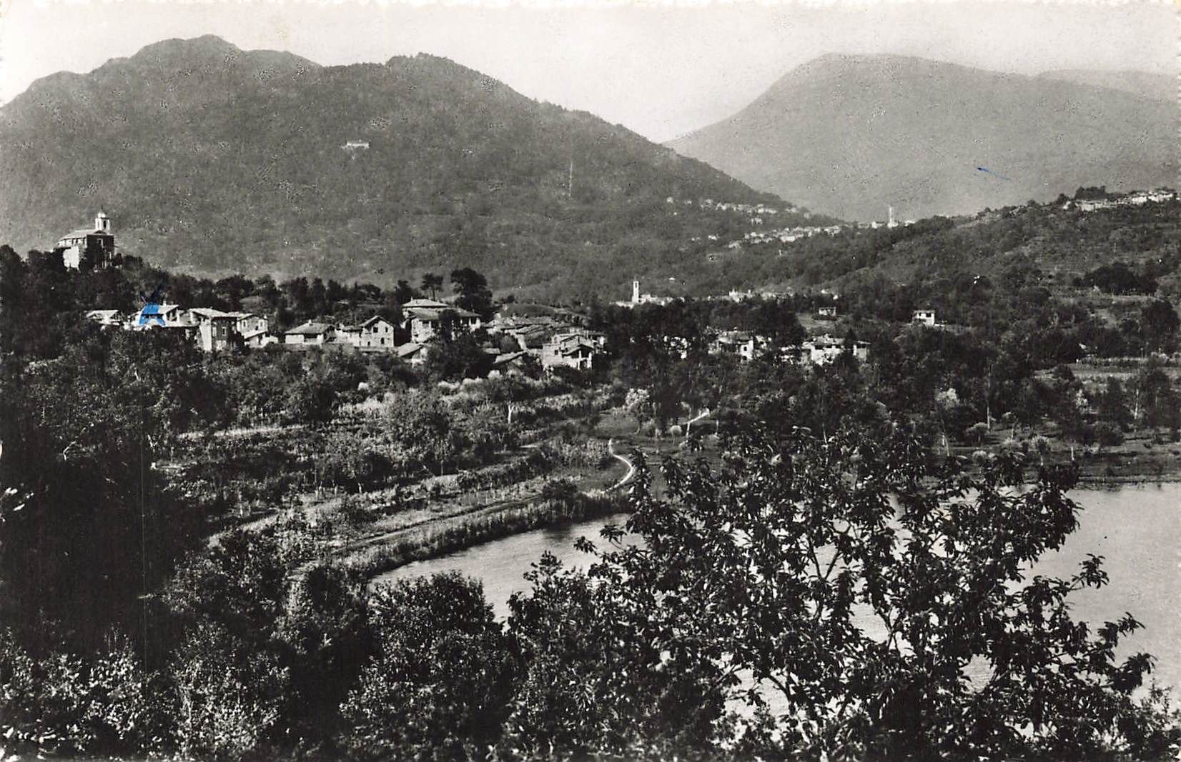 Ansichtskarten: Origlio e laghetto – Gebraucht aus Biasca von Blenio71