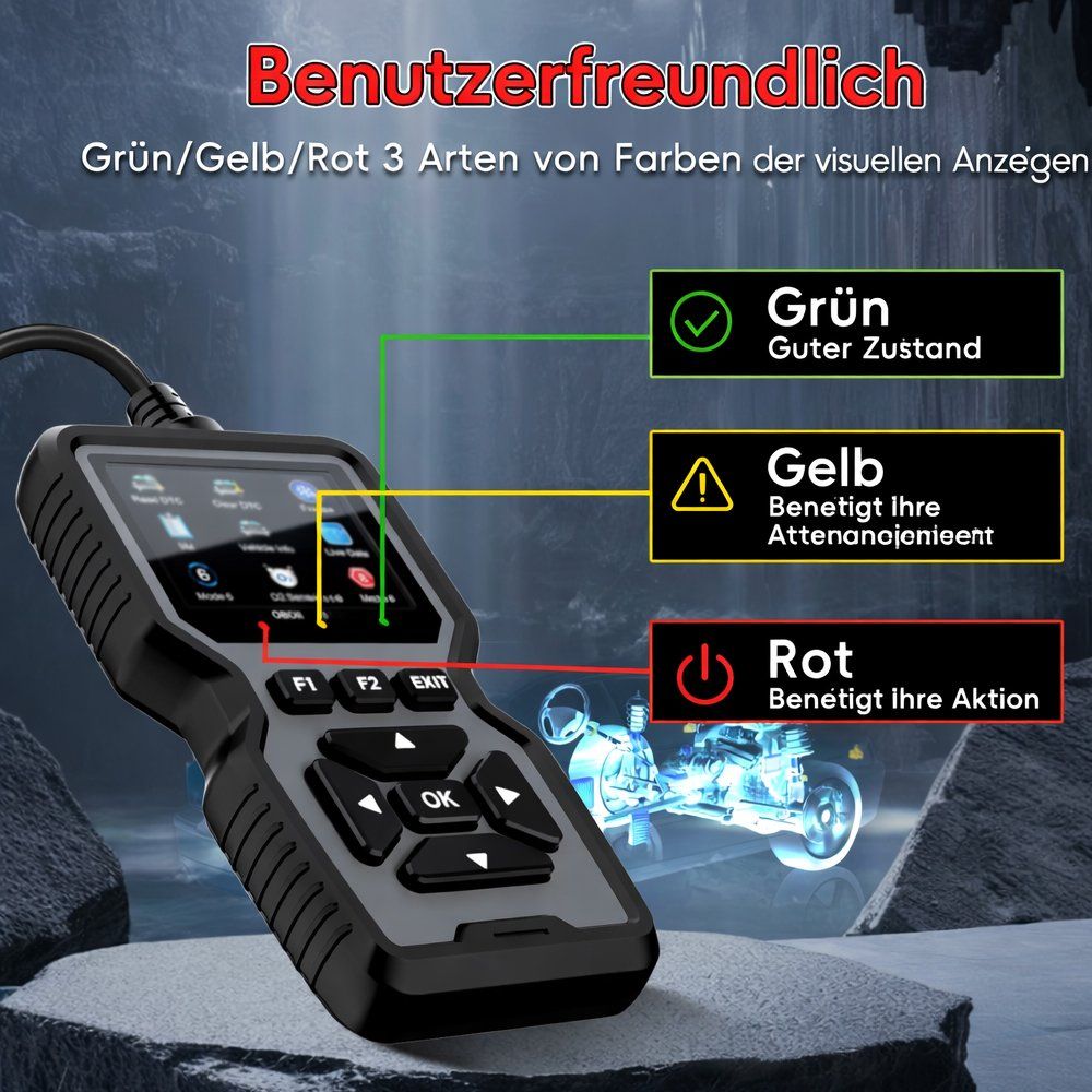 Tutti gli attrezzi: OBD2 Diagnosegerät Profi KFZ Fehlercode Löschen Universal – Nuovo (secondo la descrizione) da Chiasso venduto da online.shop 8