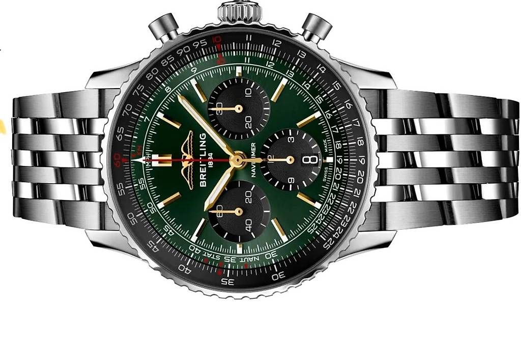 Breitling Uhren: Breitling Naviitimer B01 46 Green Chrono – Gebraucht aus Seengen von maxi005