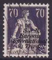 Dienstmarke BIT SBK-Nr. 19 (Helvetia 1924-1928) gestempelt