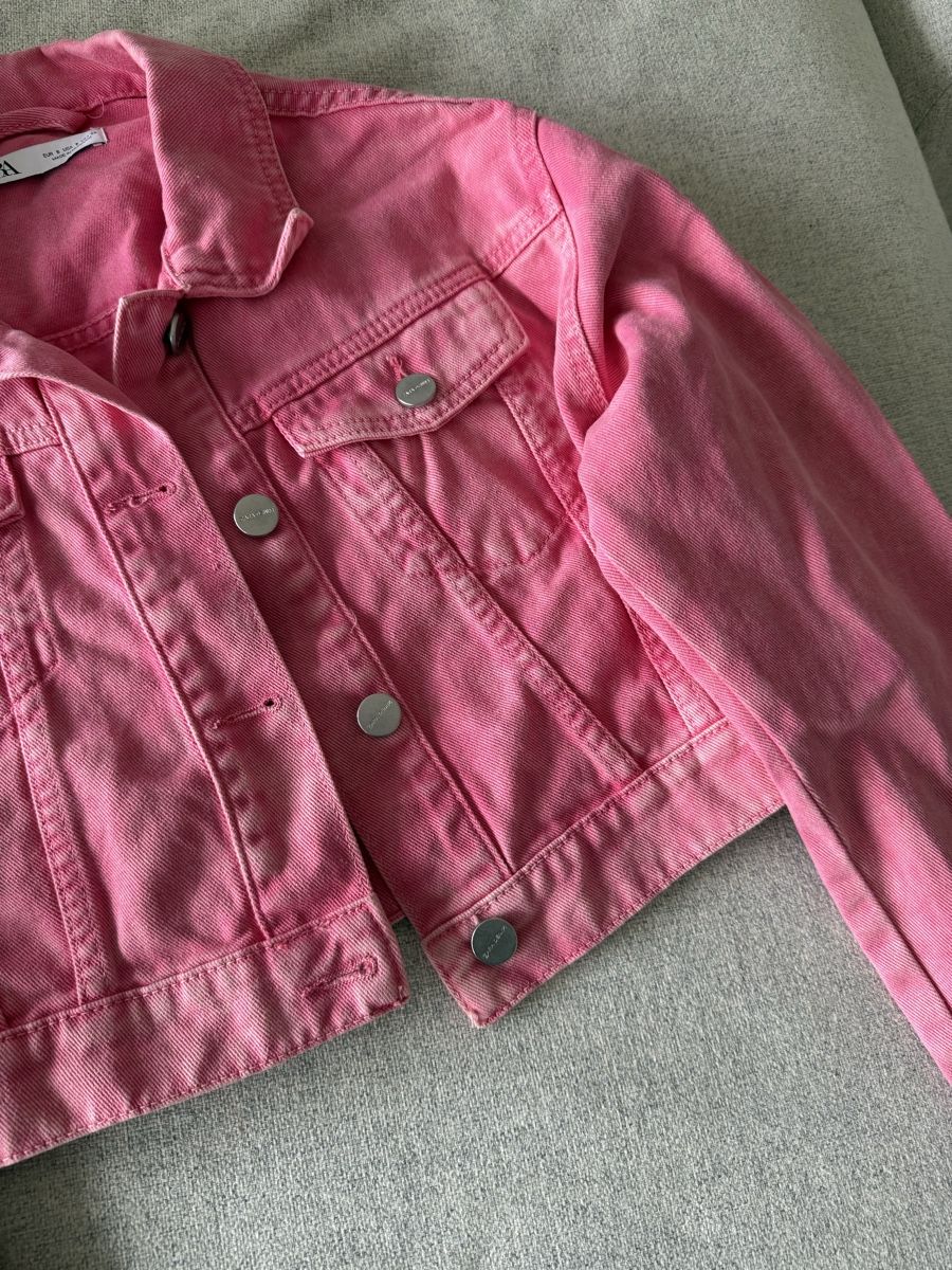 Zara Giacche: Veste courte denim rose Zara S – Usato da Genève venduto da van_yjj2 1