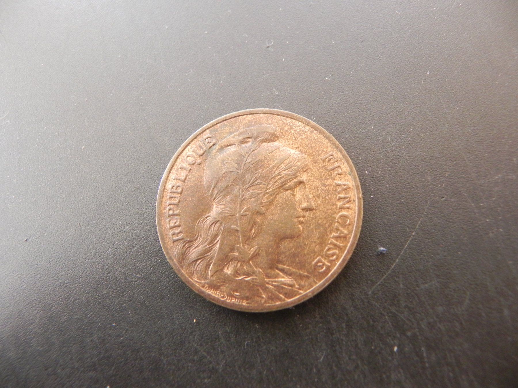 Alle Münzen: Frankreich 10 Centimes 1898 – Gebraucht aus Biel/Bienne von Gogolozi 1
