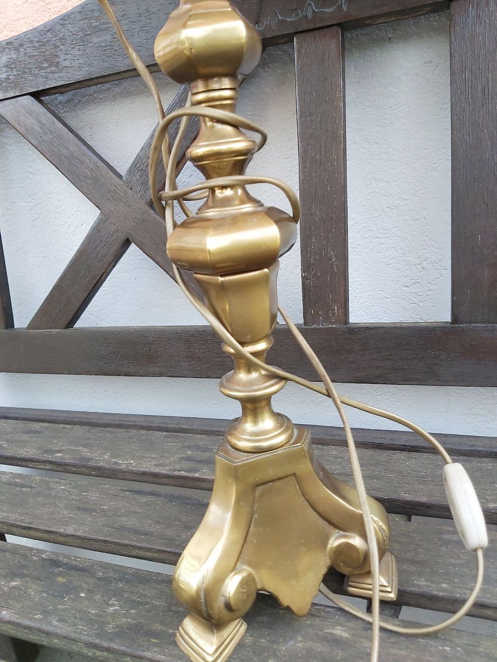 Lampade: Nostalgische, grosse, schwere Lampe – Usato da Winterthur venduto da Goldpipau 5