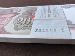***RAR - Belgrad 1987 - Bündel Dinar UNC