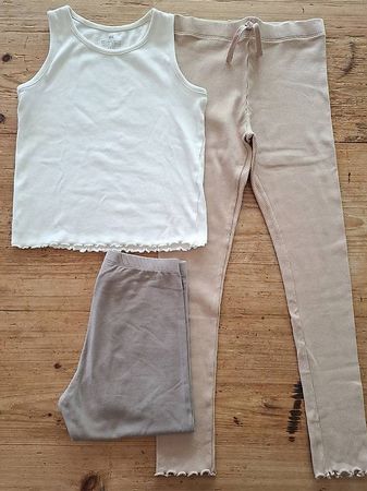 H&M Leggings Top Set Gr. 134-140
