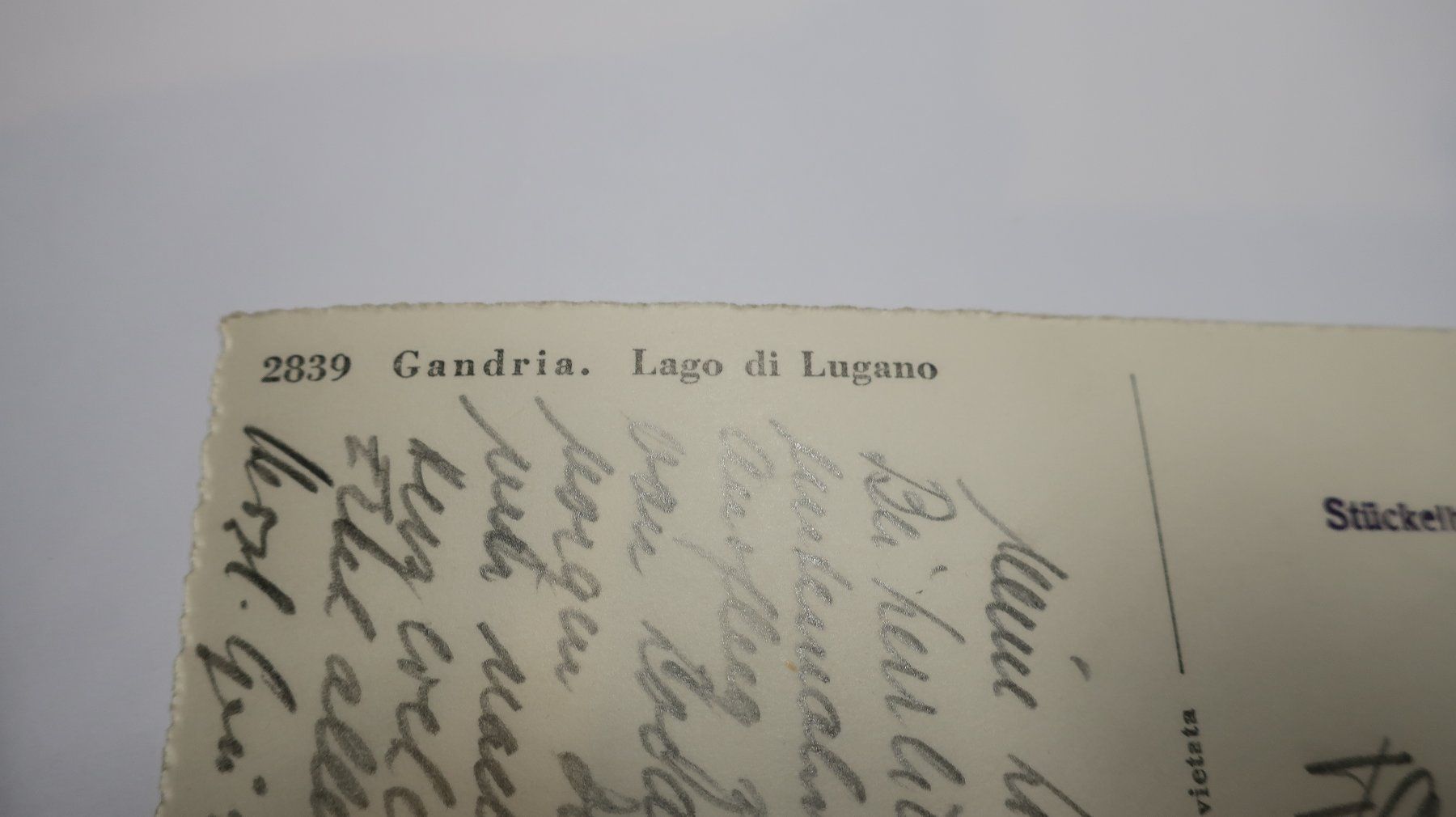 Cartoline postali: Gandria  Lago di Lugano  1948 – Usato da Cormoret venduto da Pascalll2001 4