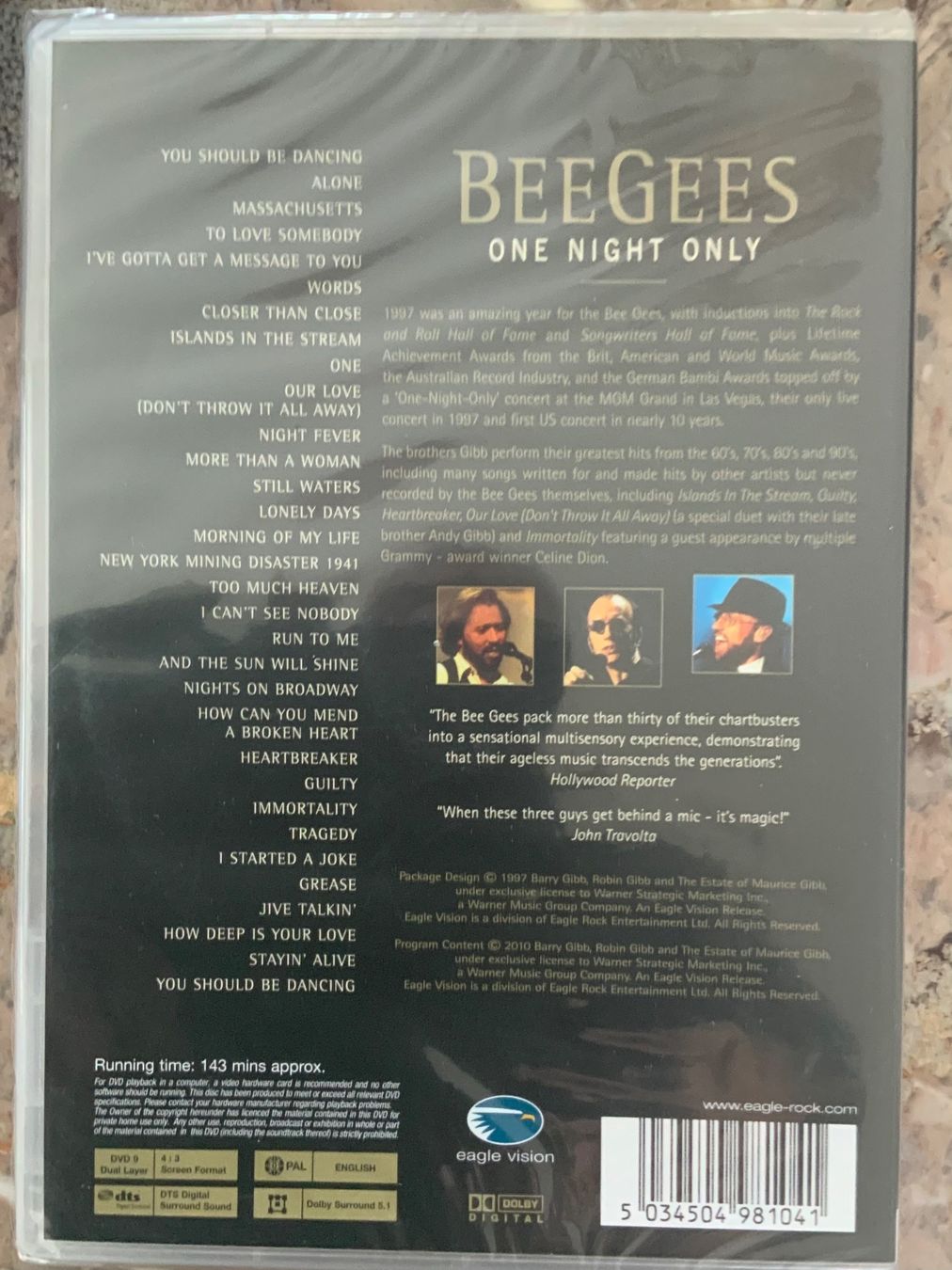 Tutti i DVDs: Bee Gees One Night Only  Neu & Originalverpackt – Nuovo e nell'imballaggio originale da Urdorf venduto da cic_snf8 1