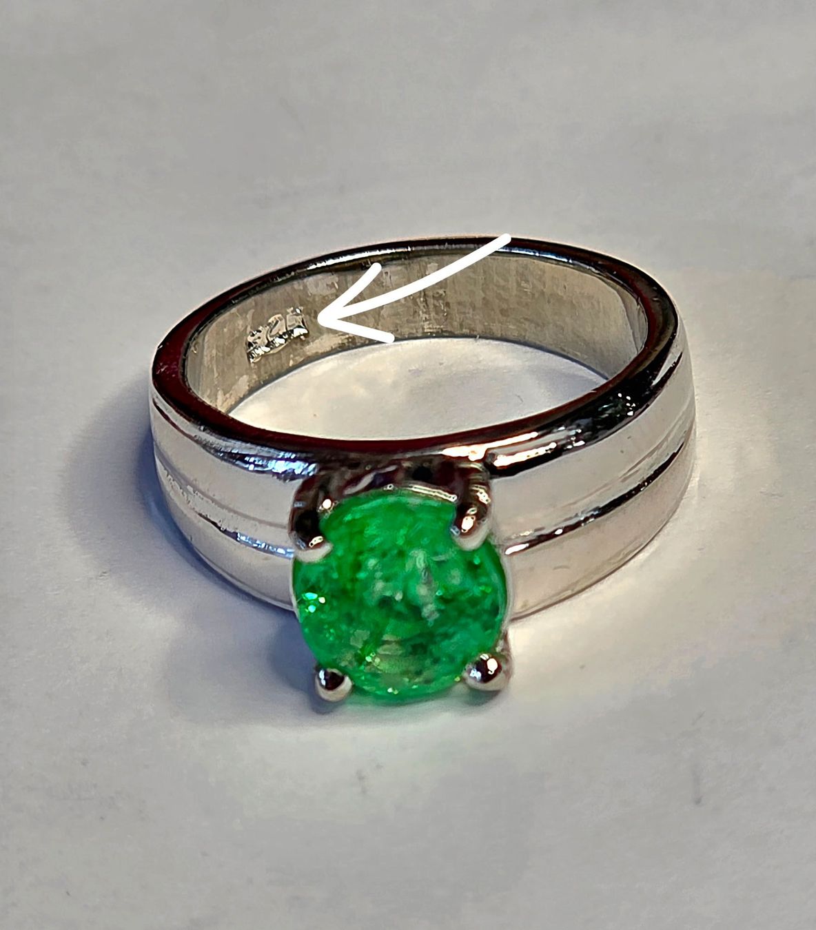 Anelli: Solitaire Ring Silber – Nuovo (secondo la descrizione) da Zürich venduto da adriben 8