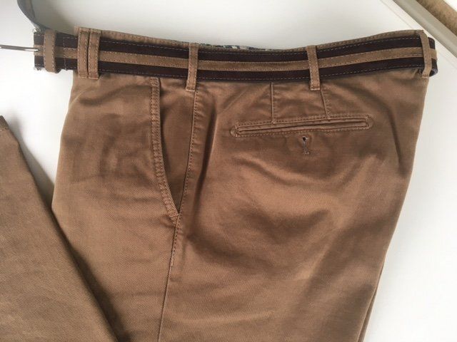 Hosen: Herrenhose braun mit Gürtel , Gr. 52 – Neu (gemäss Beschreibung) aus Meilen von Feldmeilen 1