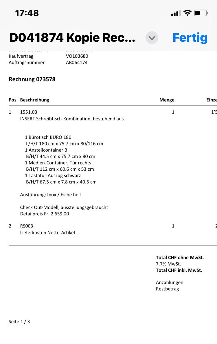 Korpus: Schreibtischcontainer – Gebraucht aus Burg AG von Squintos 3
