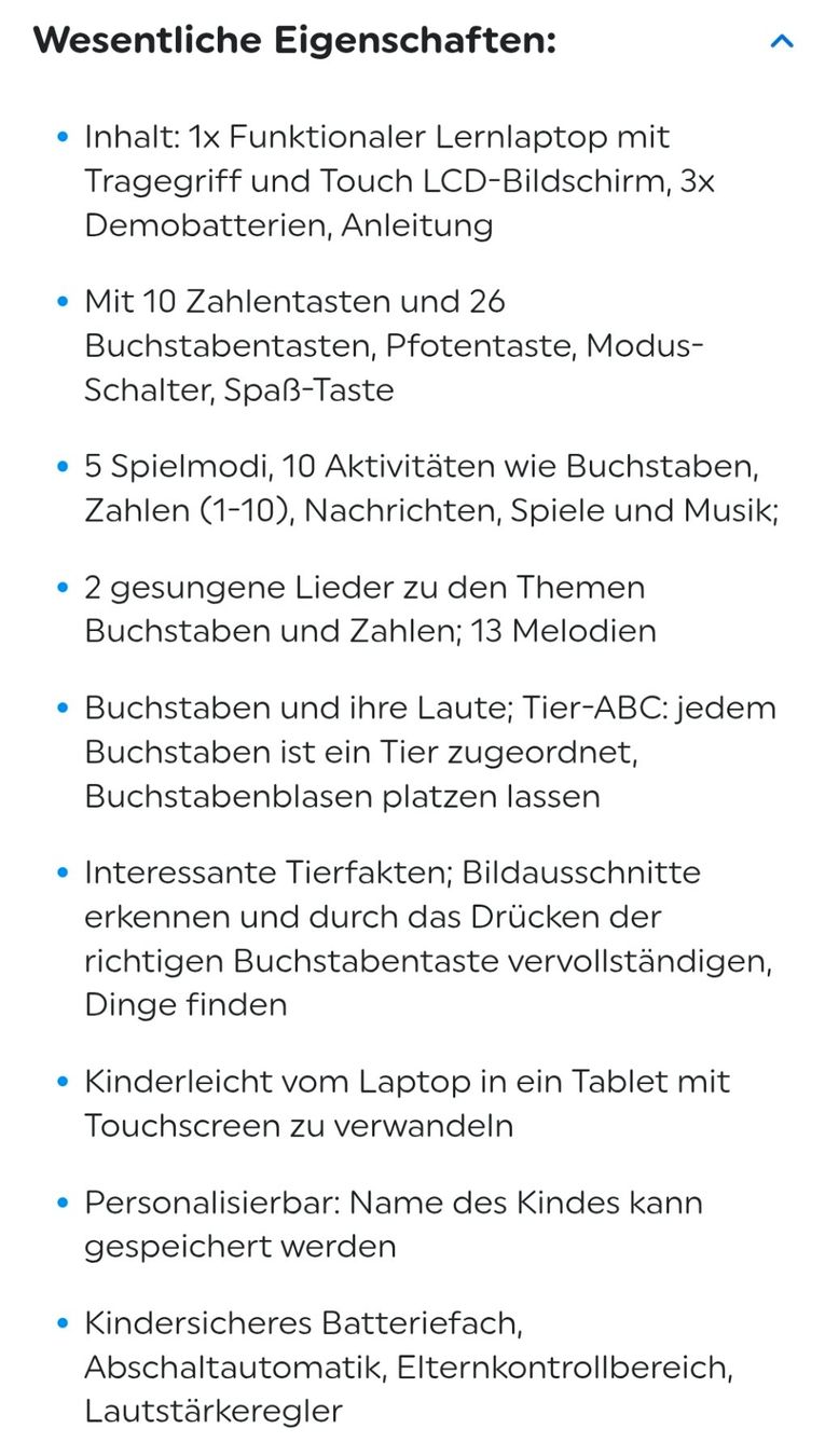 Vtech Giocattoli: Vtech 2 in 1 Touch-Laptop – Usato da Staffelbach venduto da marvel82 4