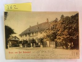 Gruss aus Bad Bubendorf, 1900 mit Stempel